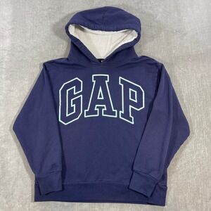 GAP Women's‎ Large Navy Blue Sherpa Lined Hood Hoodie Pullover